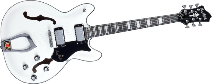 Actual product image Hagstrom Electric Guitar, Viking, White (Electric guitar, Maple)