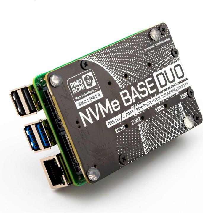 Produktbild Raspberry Pi Nvme Base Duo Rpi52x M-Key Slot (Erweiterung)