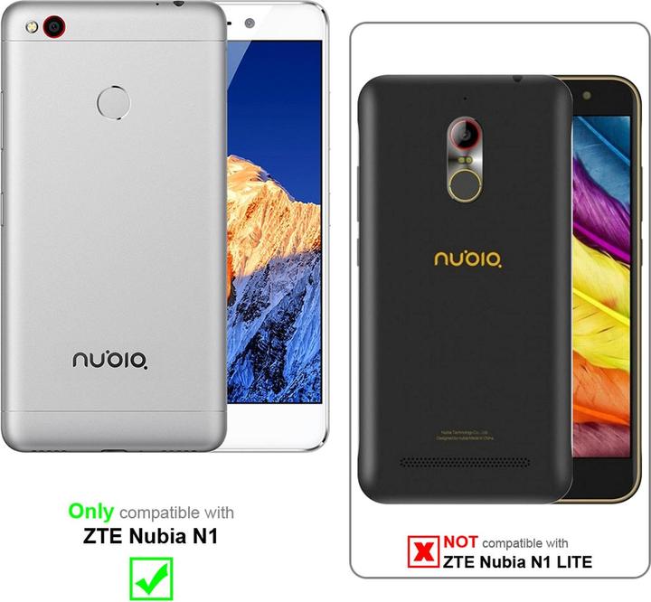 Actual product image Cadorabo Book Invisible Magnet Cover (ZTE Nubia N1)