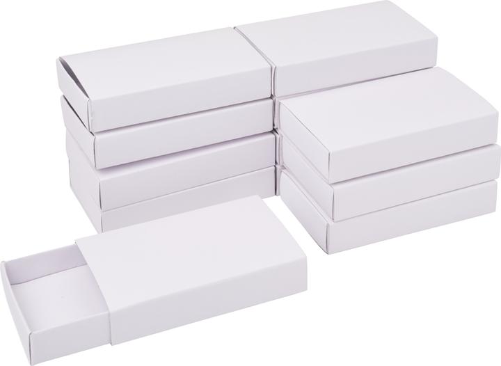 Actual product image VBS Matchboxes "White", 11 cm, 12 pieces