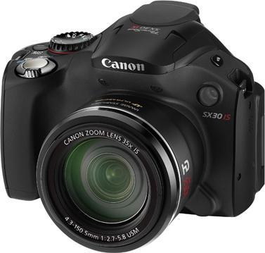 Actual product image Canon Powershot SX30, 14MP, 35x zoom, HD movies, black (1/2,3'')