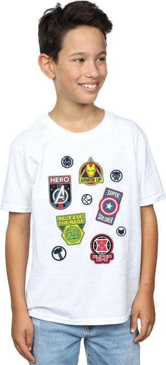Immagine prodotto Avengers Hero Badges Maglietta Ragazzi (152, 158)
