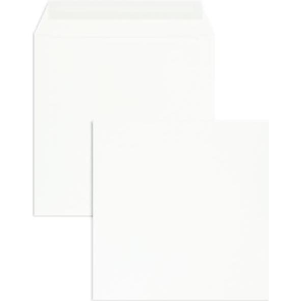 Blanke, Briefumschlag, Briefumschläge 215x215mm 120g/qm haftklebend VE=100 Stück weiss (100 x)