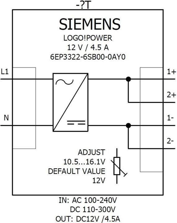 Produktbild Siemens Hutschienen-Netzteil (DIN-Rail