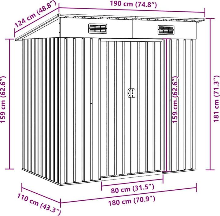 Produktbild vidaXL Gartenlaube
