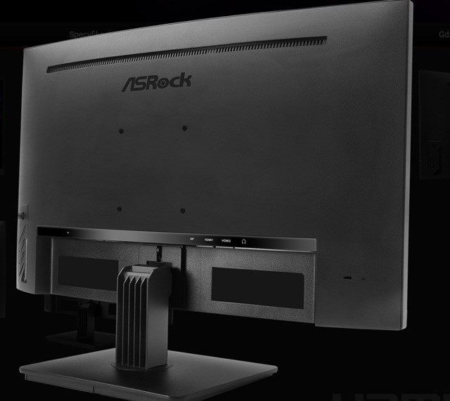Actual product image AsRock 27 PG27QRT1B monitor (2560 x 1440 pixels, 27")