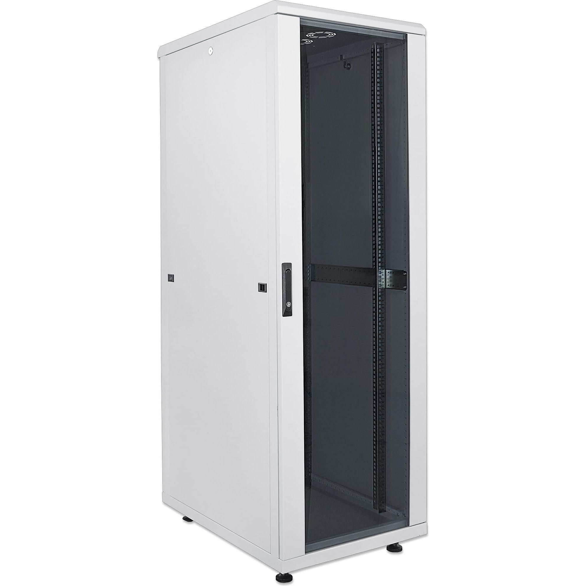 Intellinet 19" Netzwerkschrank (10.87 HE, 19 Zoll Rack), Serverschrank, Grau