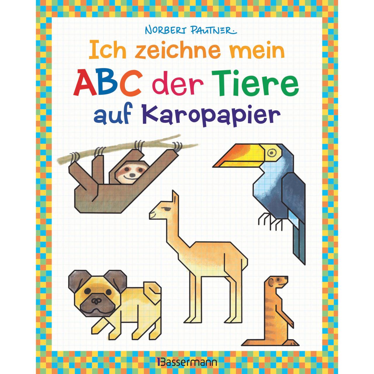 Bassermann Ich zeichne mein ABC der Tiere auf Karopapier. Einfach zeichnen und Buchstaben lernen. Eine