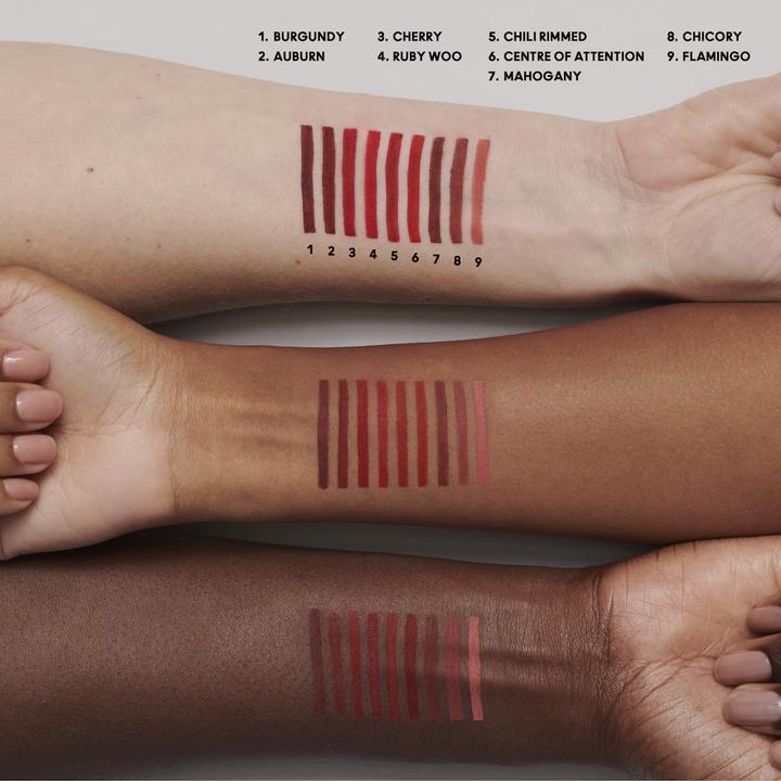 Actual product image MAC Cosmetics Lip Pencil Lasting Sensation Chilli Rimmed (Chilli rimmed)