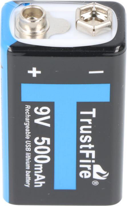 Produktbild Trustfire 9V-Block mit USB Ladefunktion (1 Stk., 9V Block, 550 mAh)