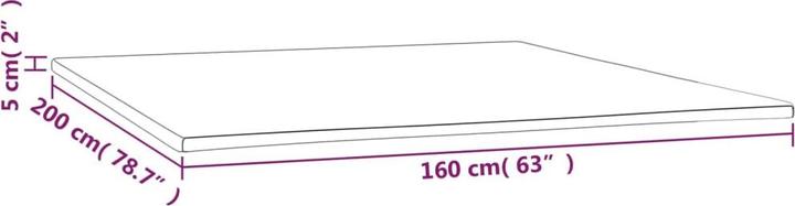 Produktbild vidaXL Matratzenauflage (160 x 200 cm)