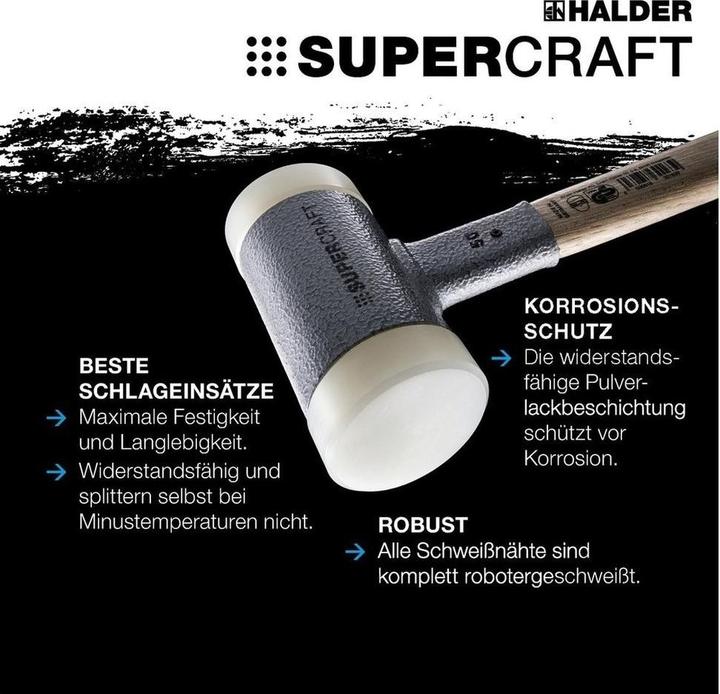 Actual product image Halder Nylon hammer (560 g)