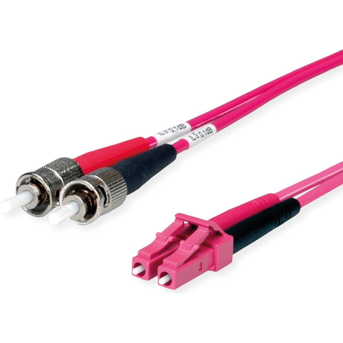 Telegärtner LWL Anschlusskabel Glasfaser (1x ST Stecker 1x LC Stecker) 50/125 µ Multimode OM4 1.00 m (CAT6, 1 m), Netzwe...