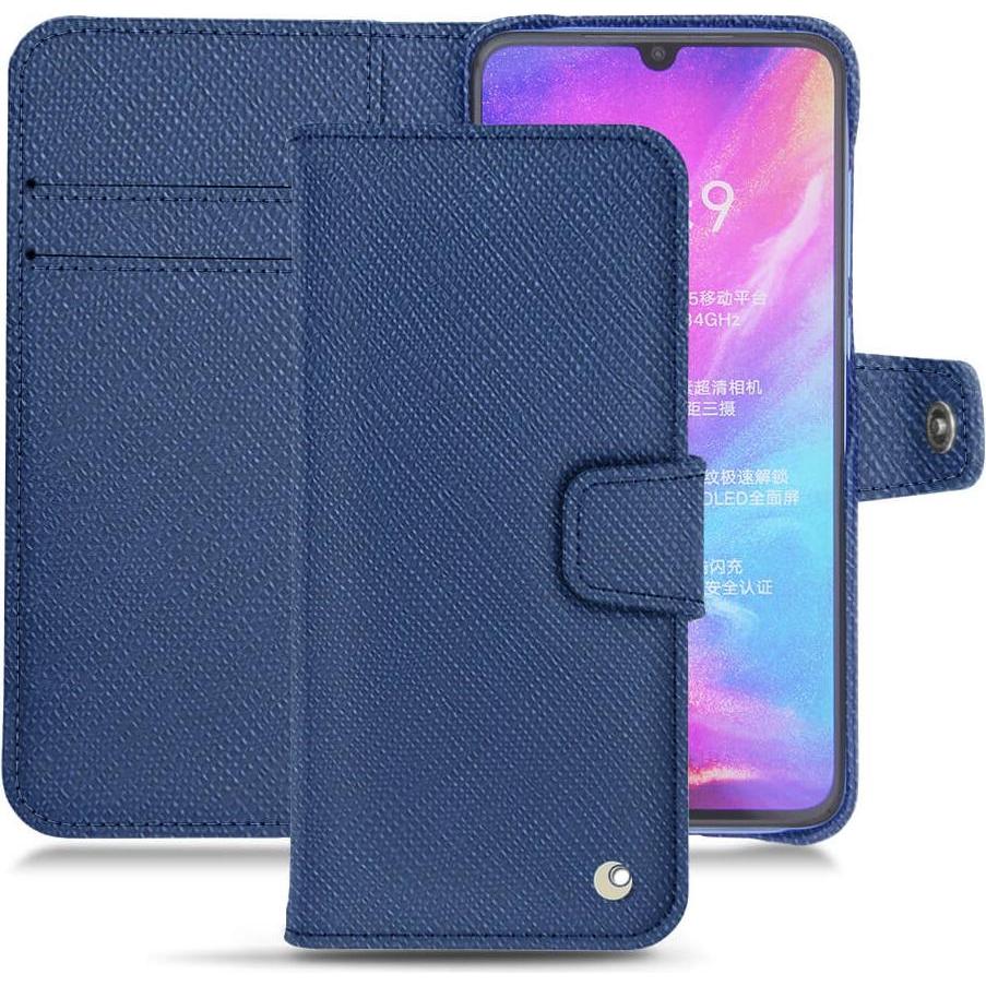 Noreve Lederschutzhülle Wallet (Xiaomi Mi 9), Smartphone Hülle, Blau