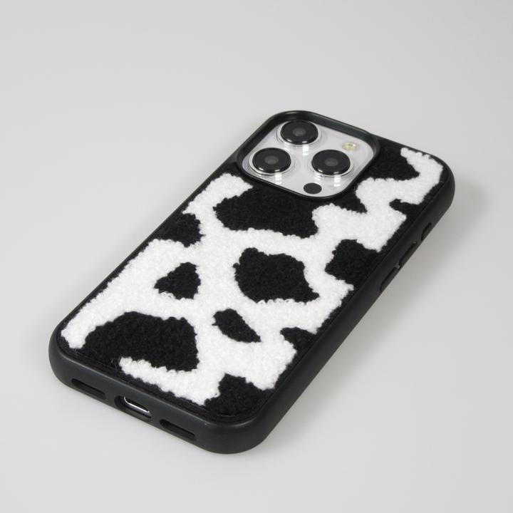 Actual product image PhoneLook Silicone cover with tufted surface cowhide effect (Apple iPhone 15 Pro)