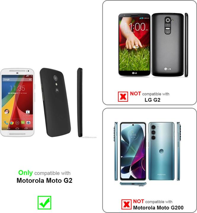 Produktbild Cadorabo TPU Frosted Cover (Motorola Moto G2 (2nd Gen))