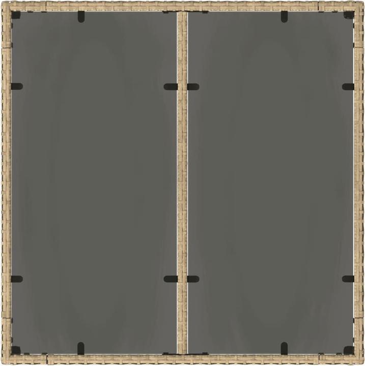 Image du produit vidaXL Gartentisch mit Glasplatte (90 cm)