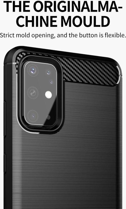 Image du produit Cadorabo TPU Ultra Slim carbon edelstahl Combi Cover (Samsung Galaxy S20+)