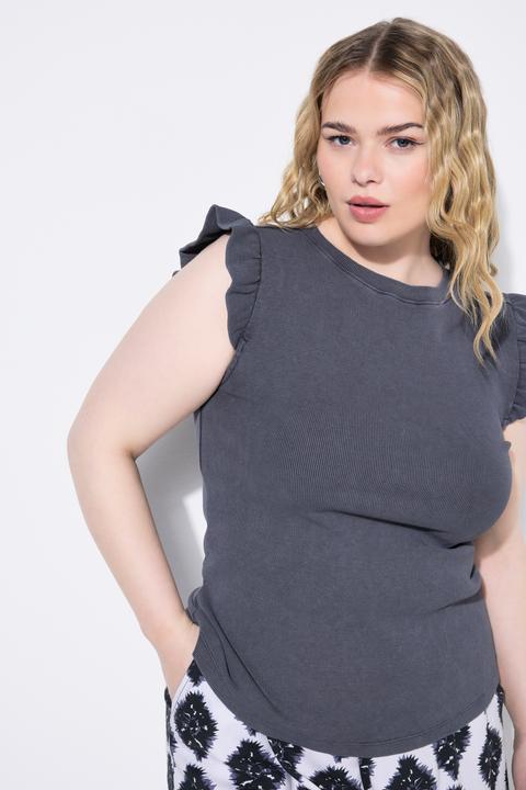 Actual product image Studio Untold Ruffled Acid Washed Tank (58)
