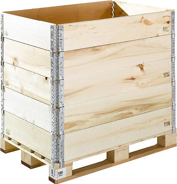 Actual product image kaiserkraft Wooden stacking frame for pallet in Euro format