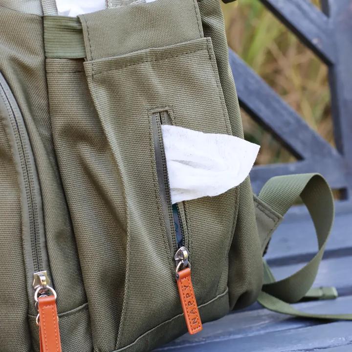 Actual product image Liini Changing rucksack olive rPET