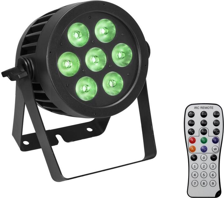Actual product image Eurolite Set 4x LED IP PAR 7x9W SCL Spot + Case with castors (9 W, LED)