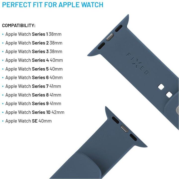 Produktbild Fixed Silicone Sporty Strap Apple Watch 38/40/41mm Grün-Blau (Silikon)