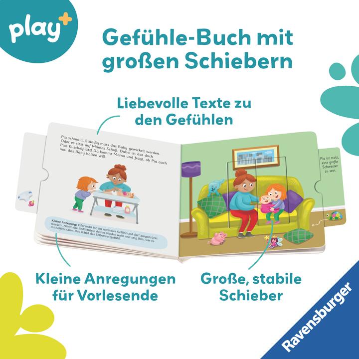 Actual product image Ravensburger play+ My first sliding book: Feelings (German)