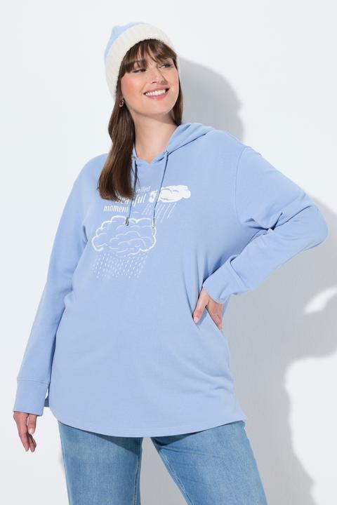 Produktbild Ulla Popken Hoodie, Zierperlen, Kapuze, Langarm (50)