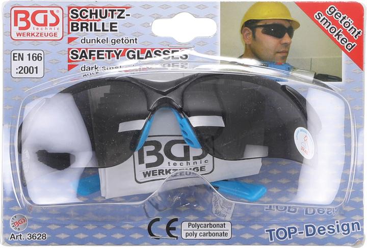 Actual product image BGS Safety Glasses grey tinted