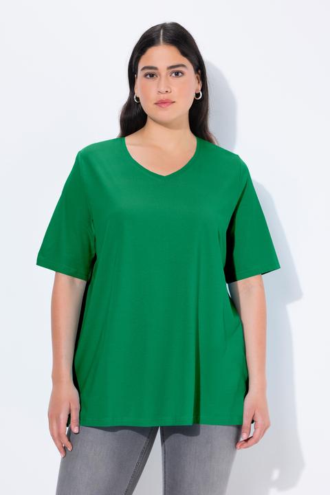 Actual product image Ulla Popken Essential V-Neck Stretch Tee (46, 48)