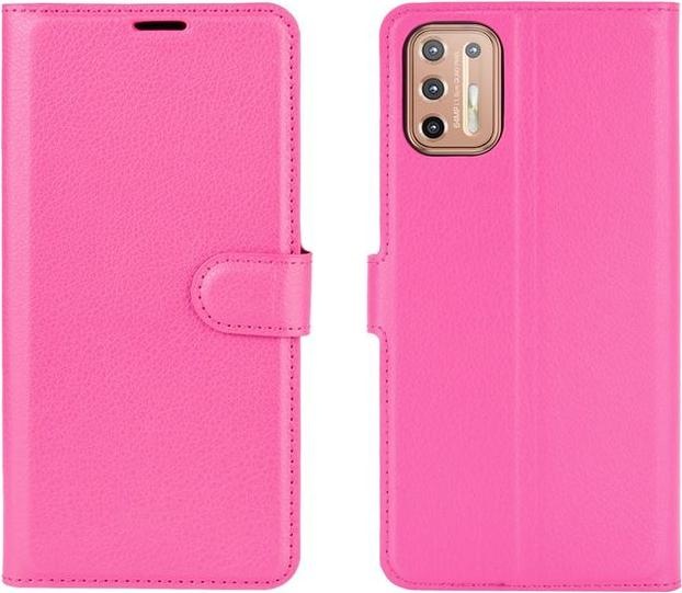 Productafbeelding MU Classic Litchi Leren Boekomslag Serie (Motorola Moto G9 Plus)