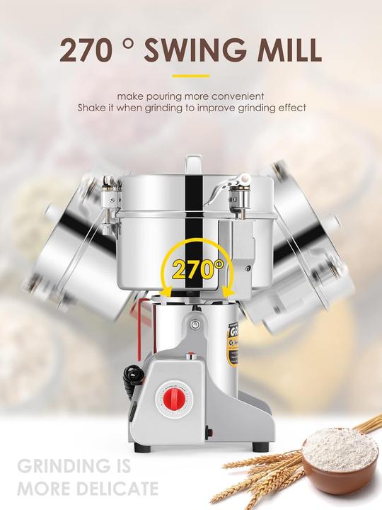 Actual product image Cgoldenwall Elektrische Getreidemühle