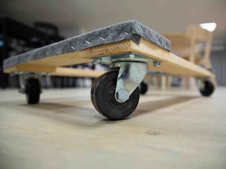 Actual product image Velleman FURNITURE MOVER - RECTANGULAR - 760 x 460 mm - MAX. LOAD 400 kg (400 kg)