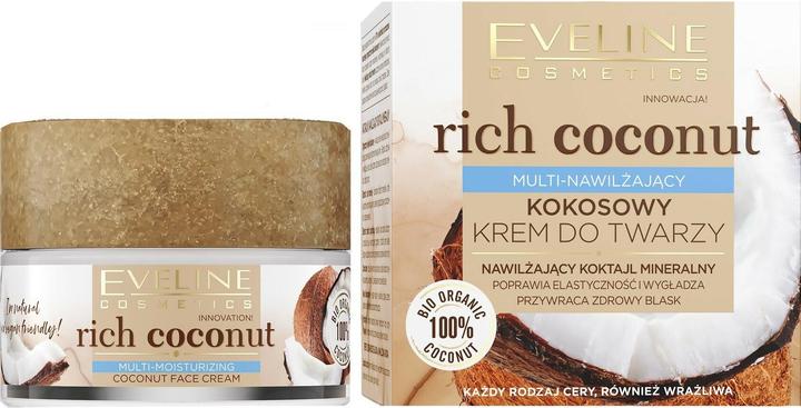 Actual product image Eveline EVELINE Rich Coconut multi-nawilżający kokosowy krem do twarzy 50ml (50 ml)