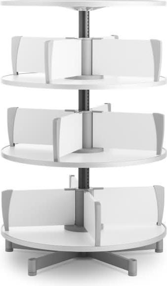 Produktbild Moll Ordnerdrehsäule Multifile 3 Etagen 72 Ordner weiss