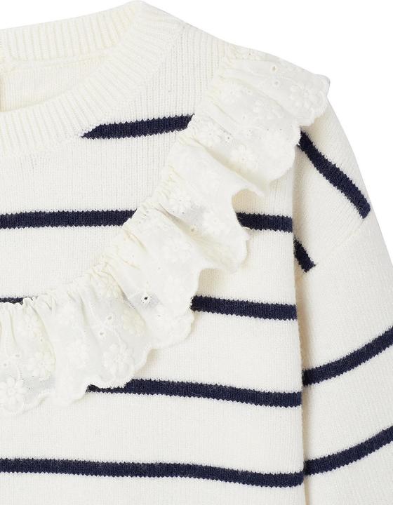 Produktbild Vertbaudet Streifenpullover mit Volant Baby (62)