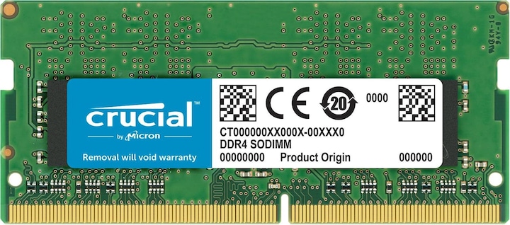 Crucial Laptop Memory (1 x 16GB, 2400 MHz, DDR4-RAM, SO-DIMM)