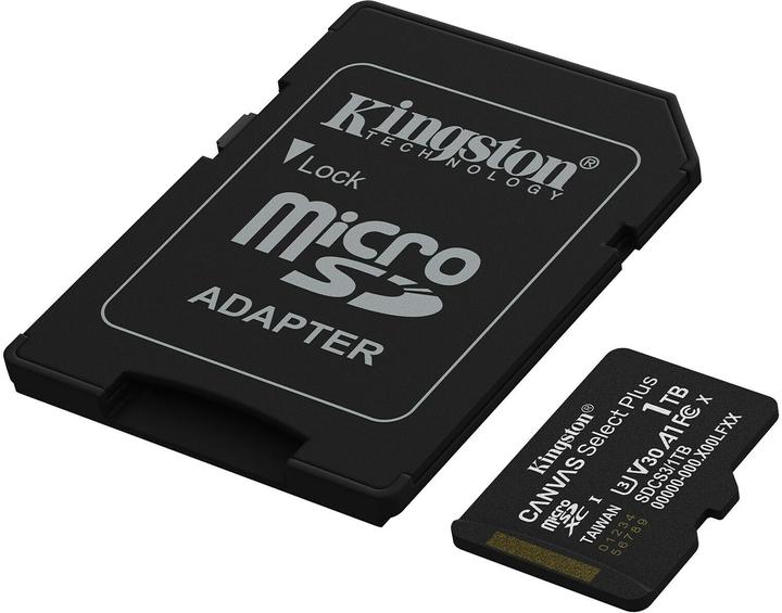 Produktbild Kingston Canvas Select Plus microSDXC 1TB Gen3 (1000 GB, microSDXC, U3, UHS-I)