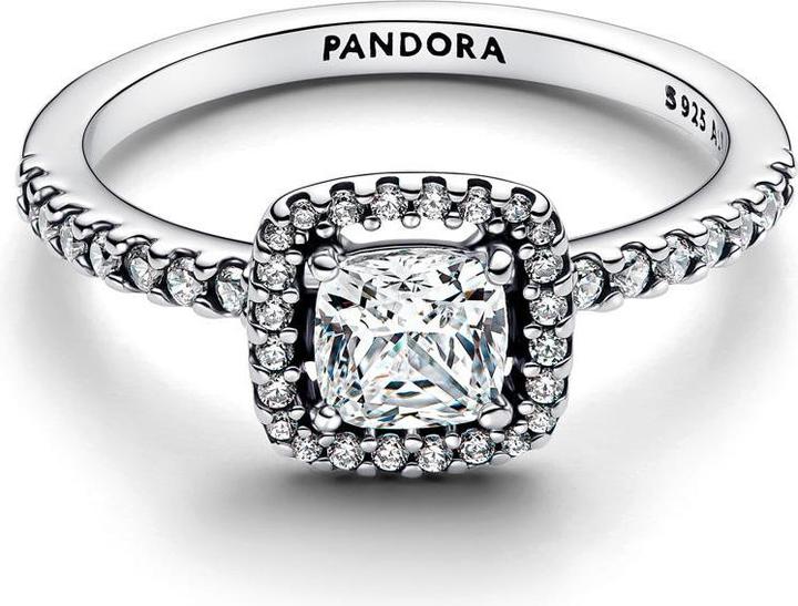 Produktbild Pandora Funkelnder Quadratischer Strahlenkranz Ring (48, 925 Silber)