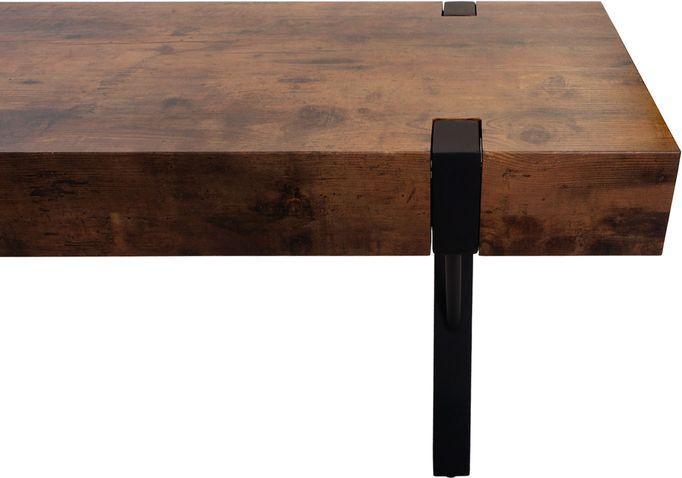 Produktbild Mendler TV-Rack HWC-L54, Metall 42x120x40cm dunkle Wildeiche