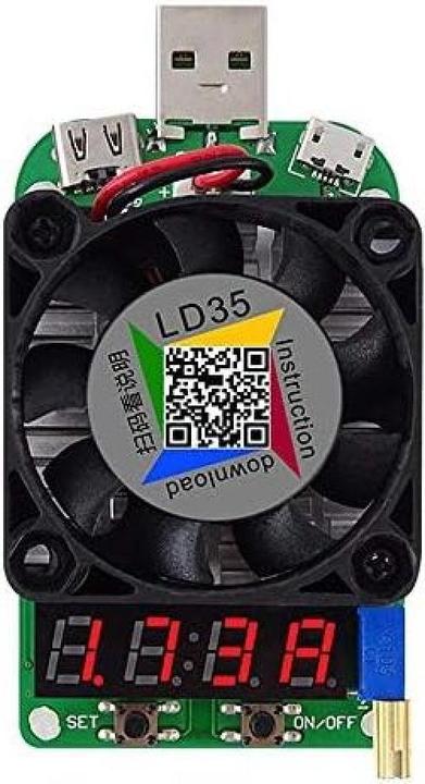 Produktbild PowerGuard LD35 USB Electronic Load Tester 35W DC 4–25V 0.25–5A