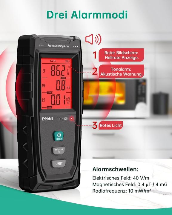 Actual product image Erickhill EMF-Messgerät