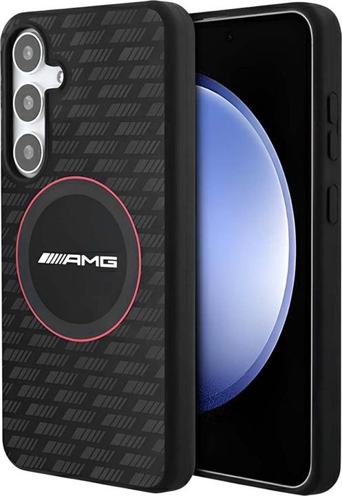 Produktbild Mercedes AMG AMHMS23SMRK S921 czarny/black hardcase Silicone Carbon Pattern MagSafe (Samsung Galaxy S24)