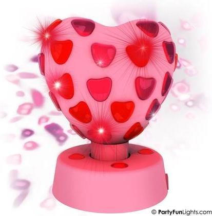 Actual product image PartyFun Lights Party Fun Lights - Heart disco lamp - Pink - Ø:15.5cm
