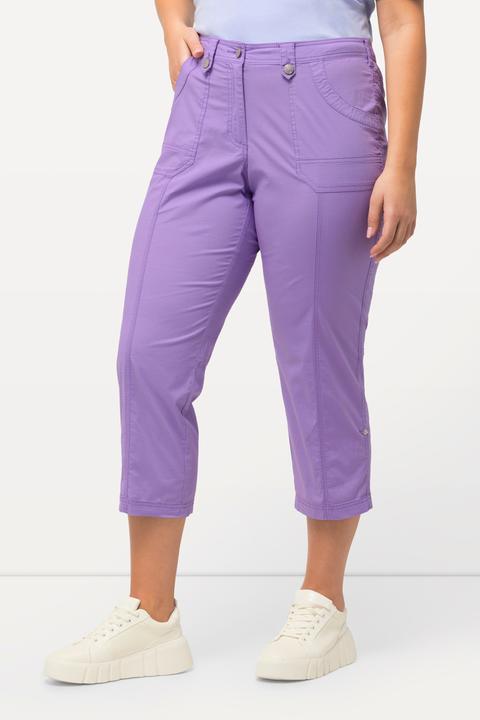 Actual product image Ulla Popken Roll-Tab Hem Stretch Cargo Pants (62)