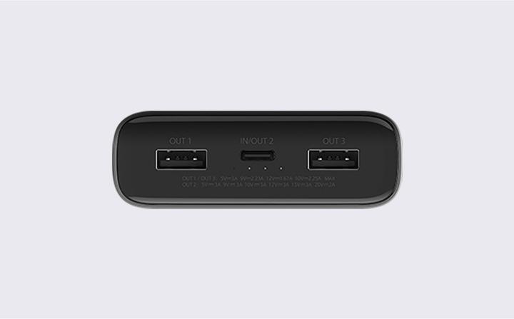 Actual product image Xiaomi Mi Power Bank (20000 mAh, 50 W, 74 Wh)
