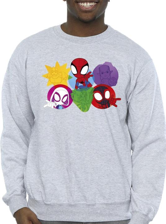 Immagine prodotto Spidey And His Amazing Friends Faces Felpa Uomo (XXL)
