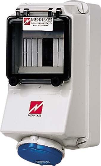 Produktbild Mennekes MEN 7007 16A3P 6H230V Wanddose IP44