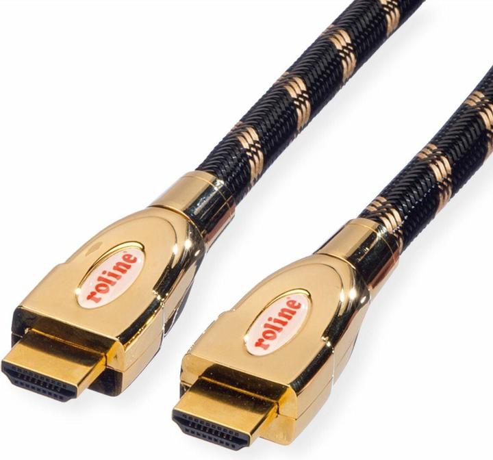 Image du produit Roline Câble HDMI or avec Ethernet (3 m)